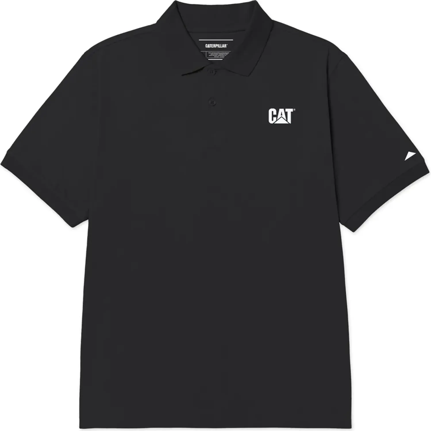 Polo Cat Camisero Manga Corta Hombre Shirt Cat Logo Jersey Polo color negro | Platanitos