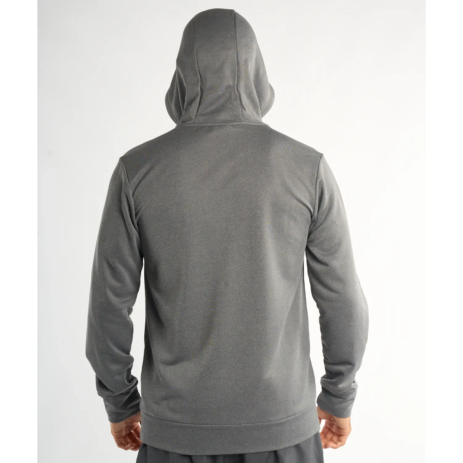 Polera Umbro Deportiva Hombre Training Hooded Top color negro / plomo | Platanitos