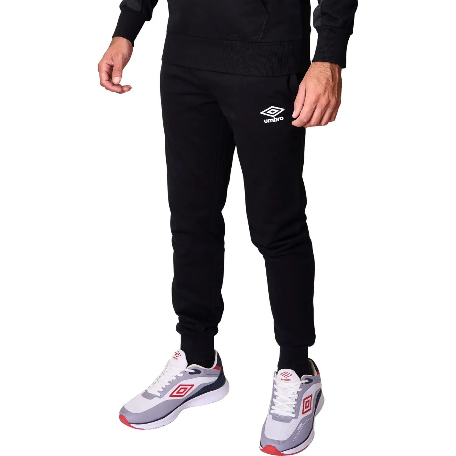 Pantalon Umbro Deportivo Hombre Fleece Jogger color negro | Platanitos