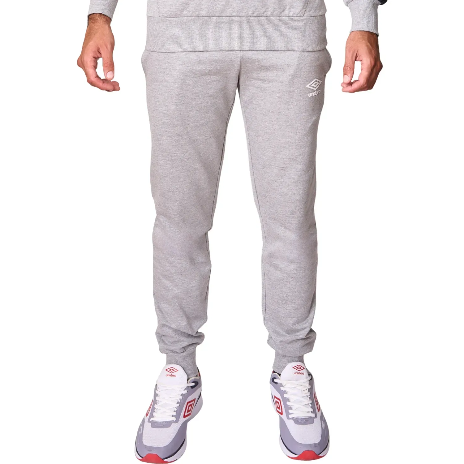 Pantalon Umbro Deportivo Hombre Fleece Jogger color negro / plomo | Platanitos