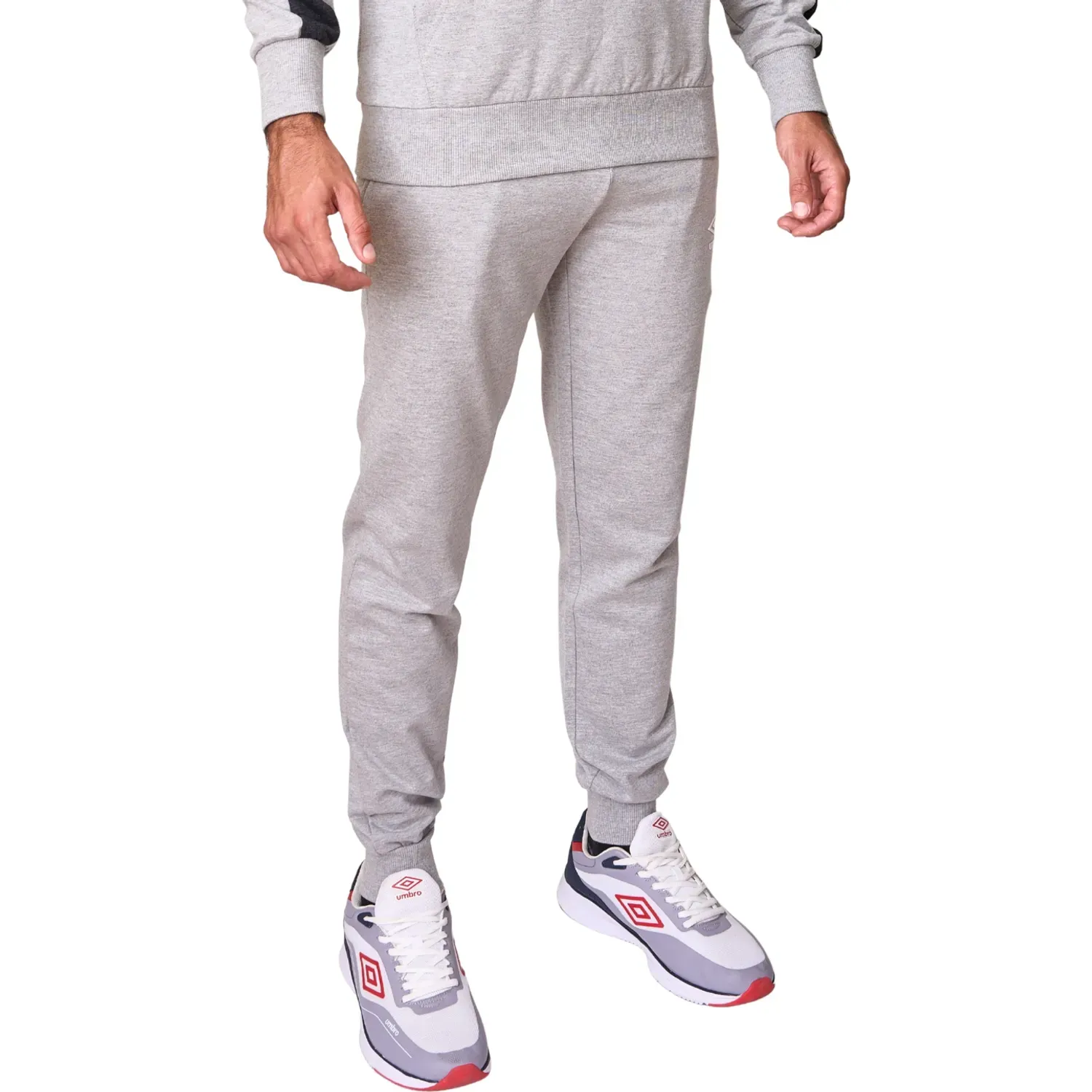 Pantalon Umbro Deportivo Hombre Fleece Jogger color negro / plomo | Platanitos