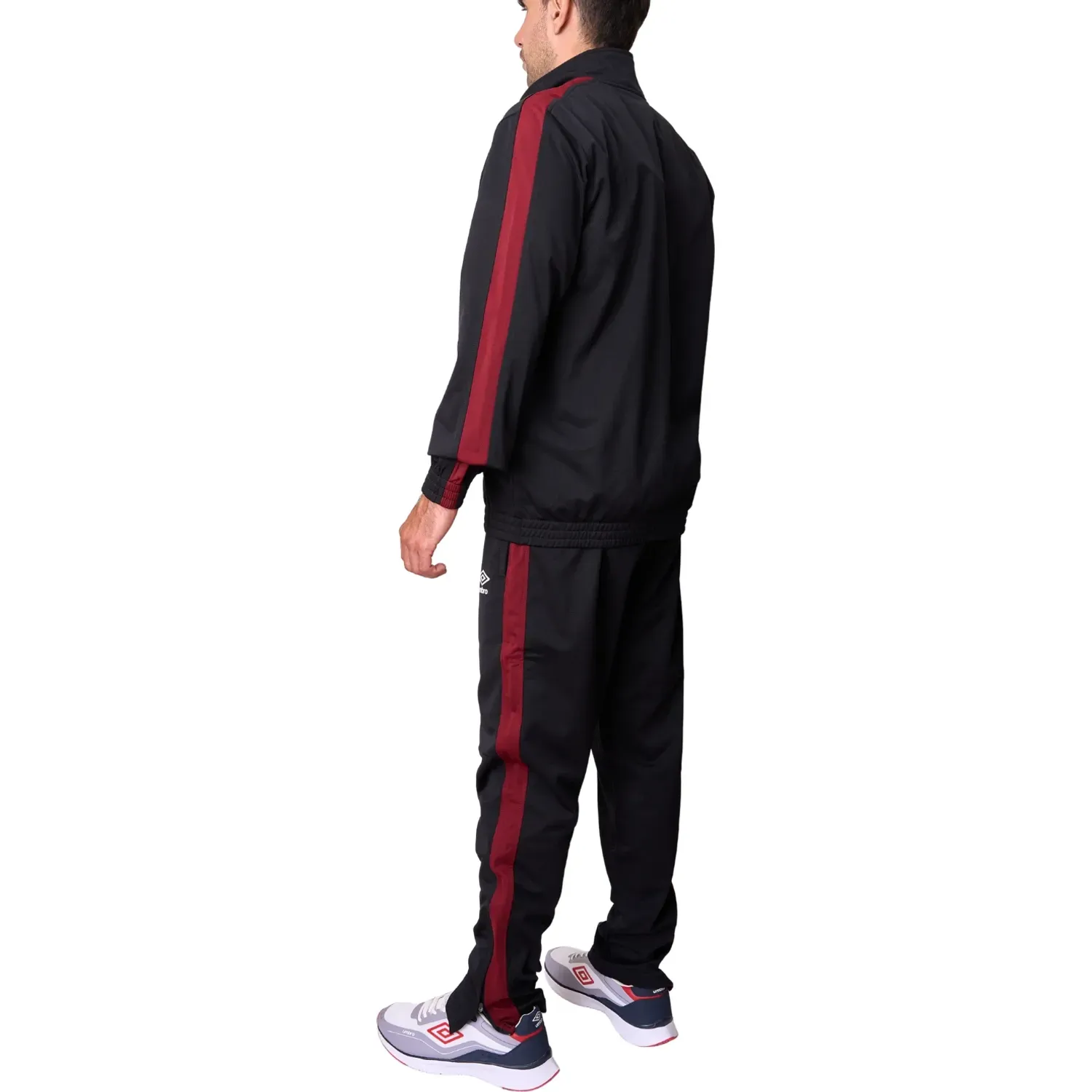 Conjunto Umbro Deportivo Hombre Knit Tracksuit color navy / rojo | Platanitos