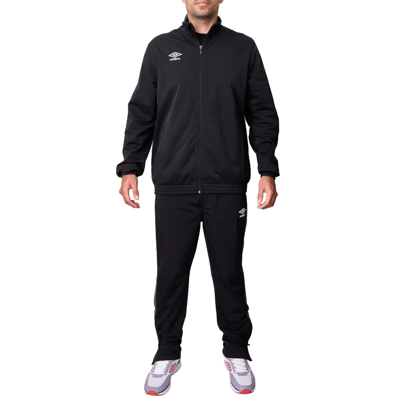 Conjunto Umbro Deportivo Hombre Knit Tracksuit color negro / gris | Platanitos