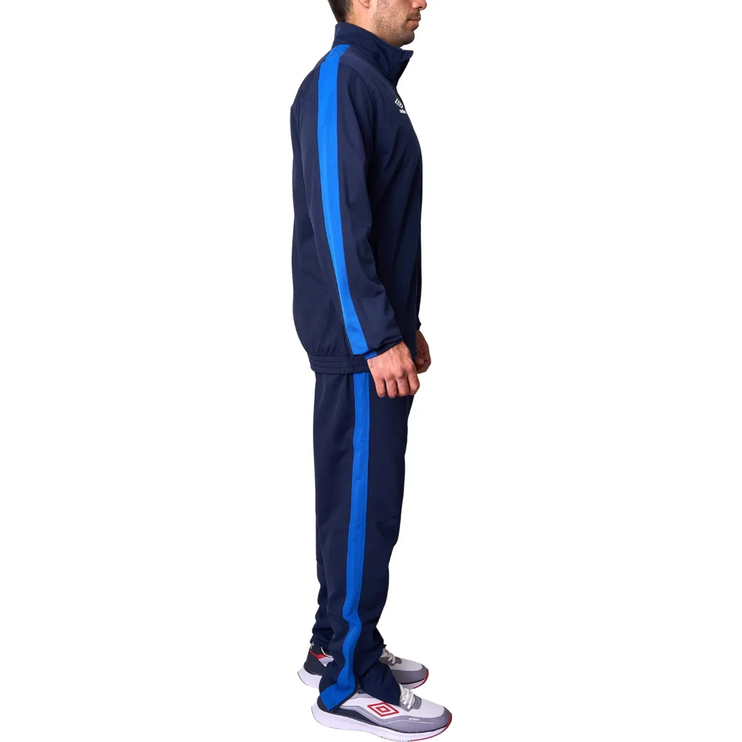Conjunto Umbro Deportivo Hombre Knit Tracksuit color navy / celeste | Platanitos