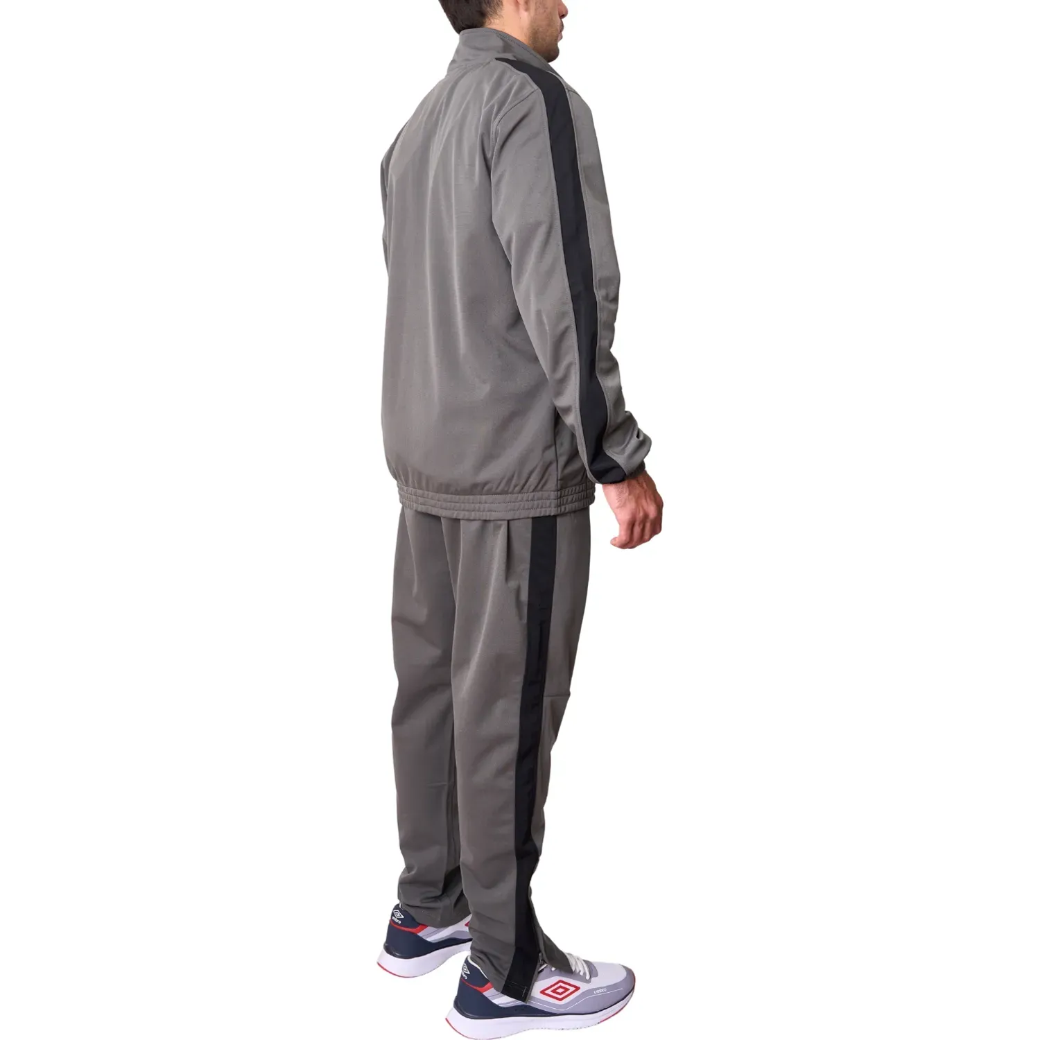 Conjunto Umbro Deportivo Hombre Knit Tracksuit color gris / negro | Platanitos