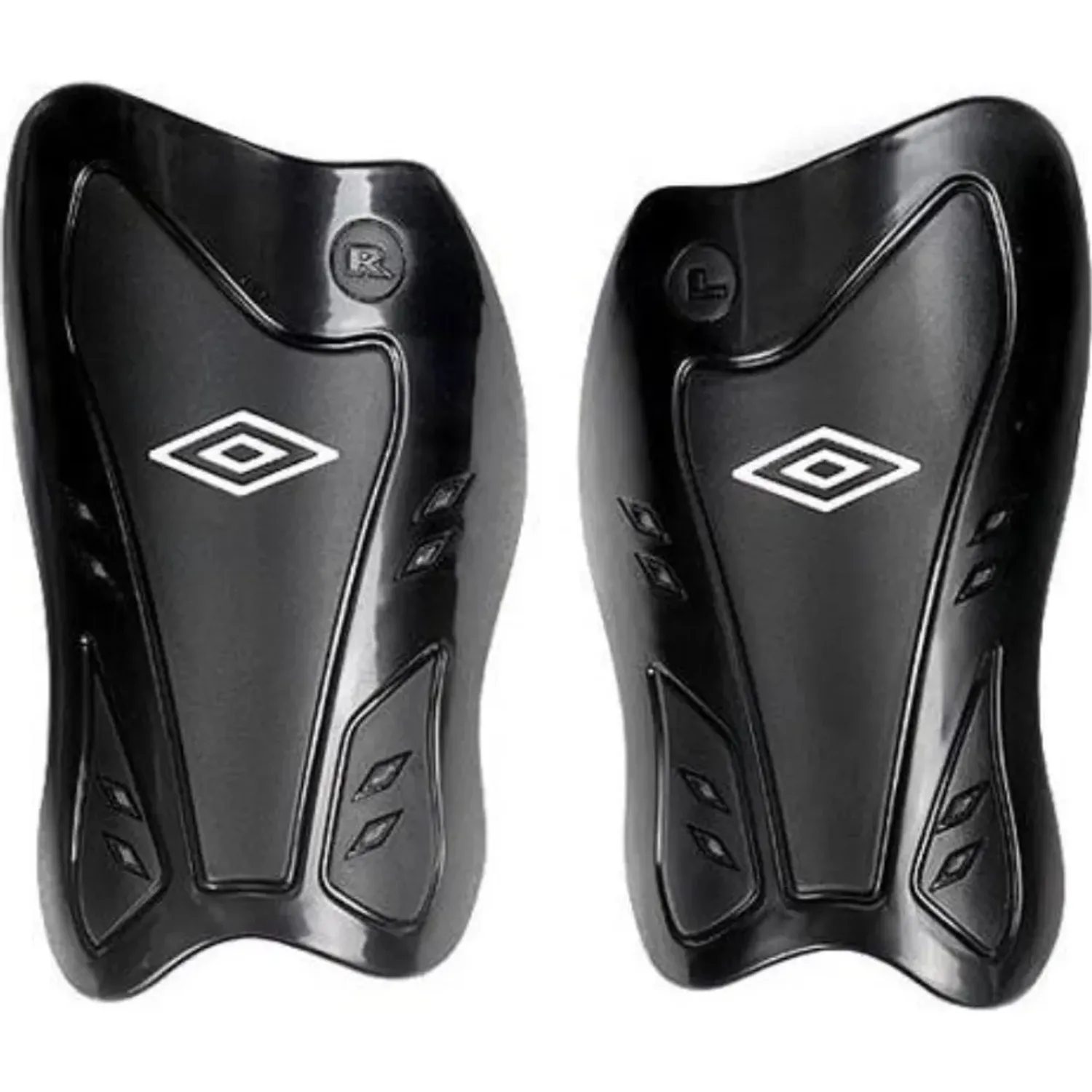 Canillera Umbro Futbol Unisex Mini Slip Small Di color negro / plomo | Platanitos