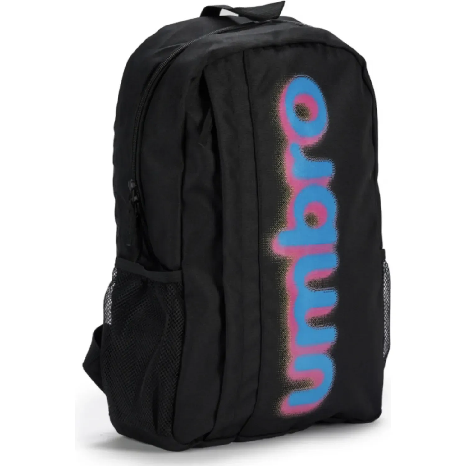 Mochila Umbro Deportiva Unisex Stratus Backpack color negro/celeste | Platanitos