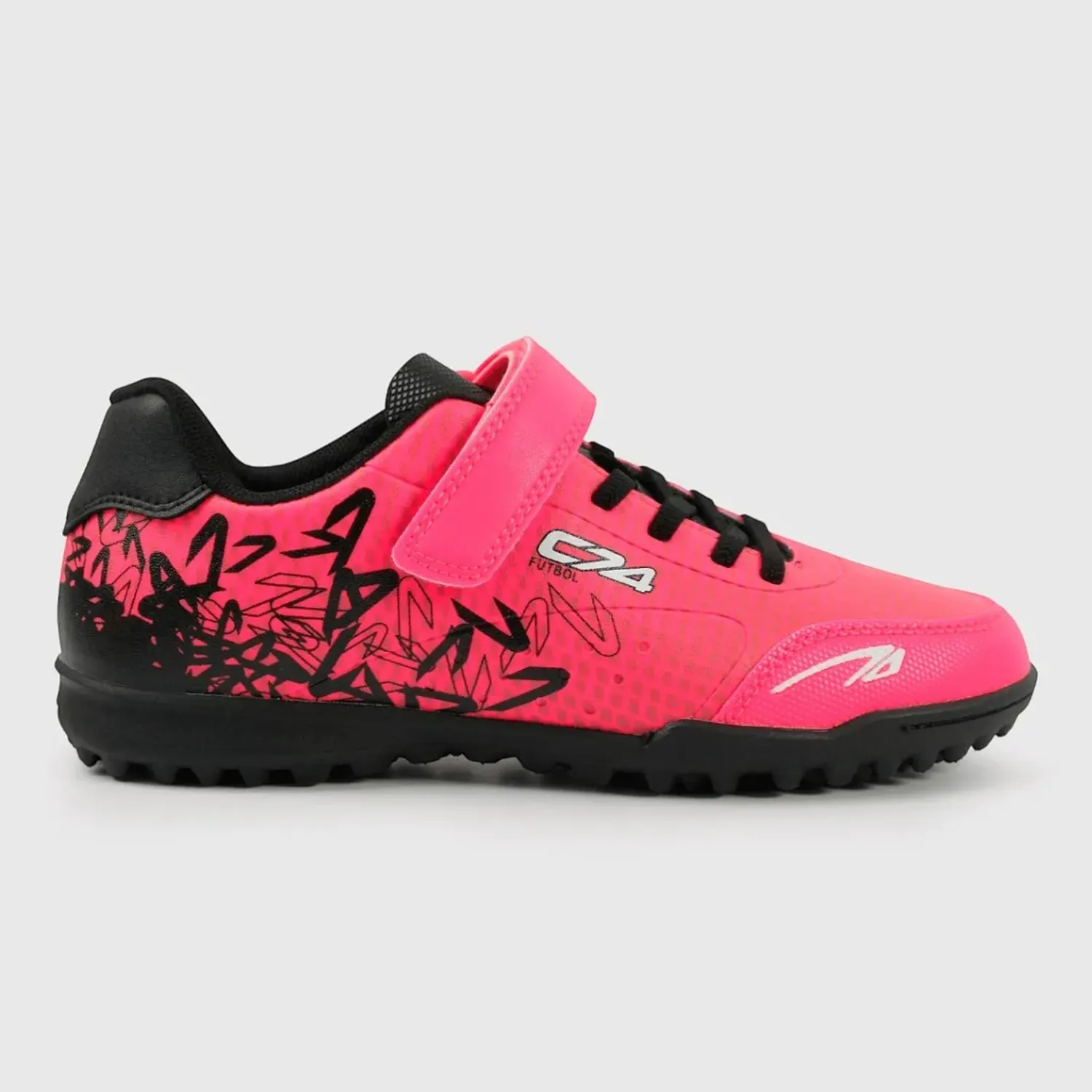 Zapatillas Colloky De Futbol Niños Kunix 58650284i25 color rosado / negro | Platanitos