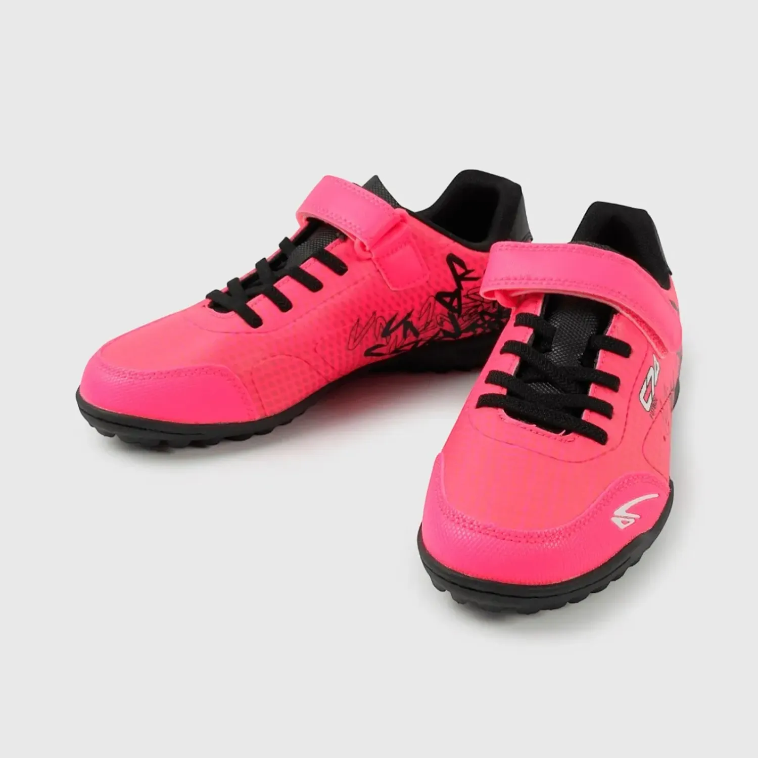 Zapatillas Colloky De Futbol Niños Kunix 58650284i25 color rosado / negro | Platanitos
