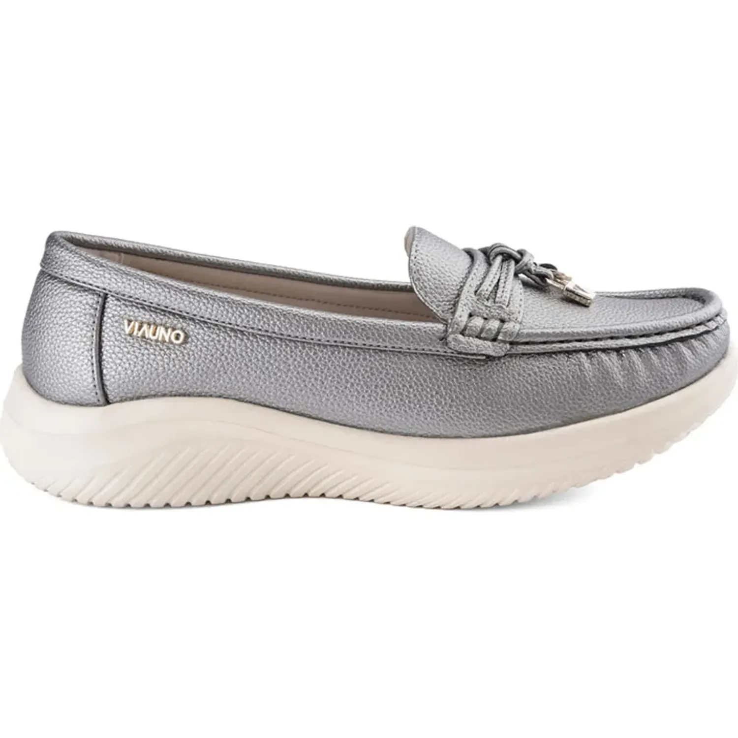 VIA UNO Mocasin Via Uno Mujer Pl562 color gun | Platanitos