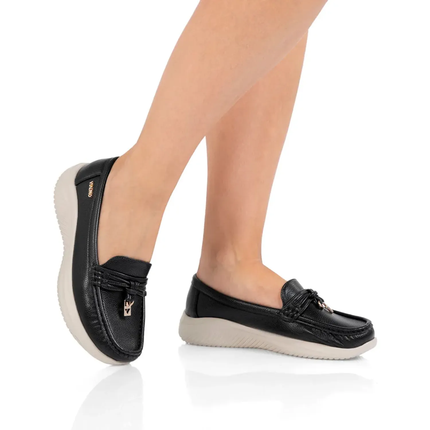 VIA UNO Mocasin Via Uno Mujer Pl562 color black | Platanitos