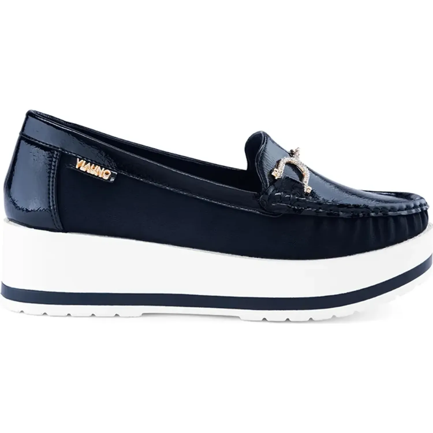 Mocasin Via Uno  Mujer 3j8928-5 color beige | Platanitos