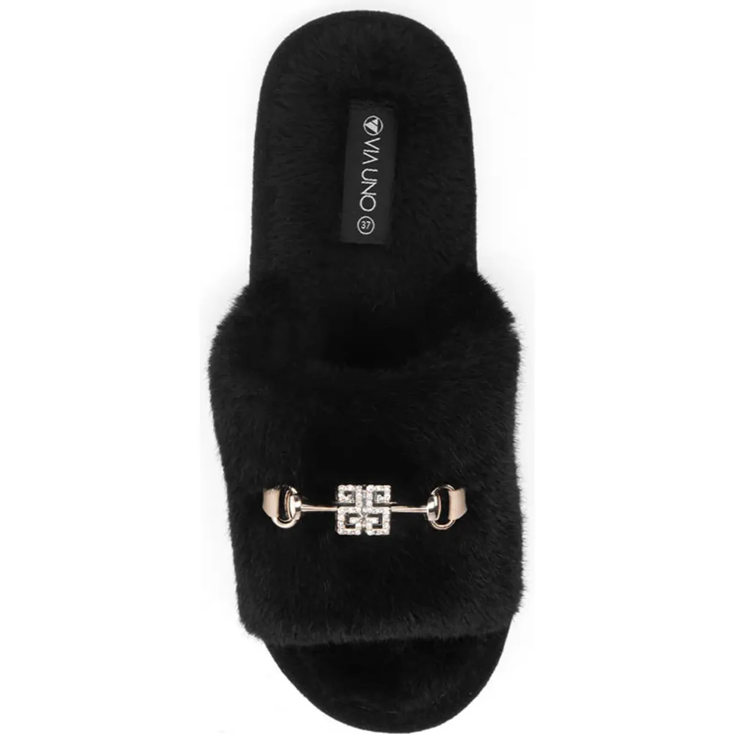 Sandalia Via Uno Mujer Hhs-25w-1001 color black | Platanitos