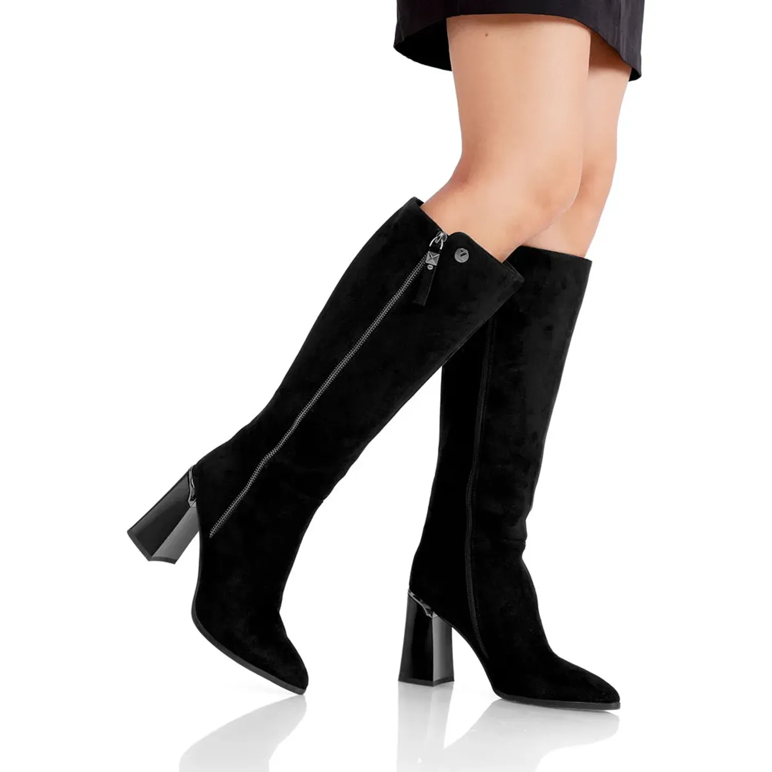 Bota Via Uno De Vestir Mujer Df2887-D6306 color black | Platanitos