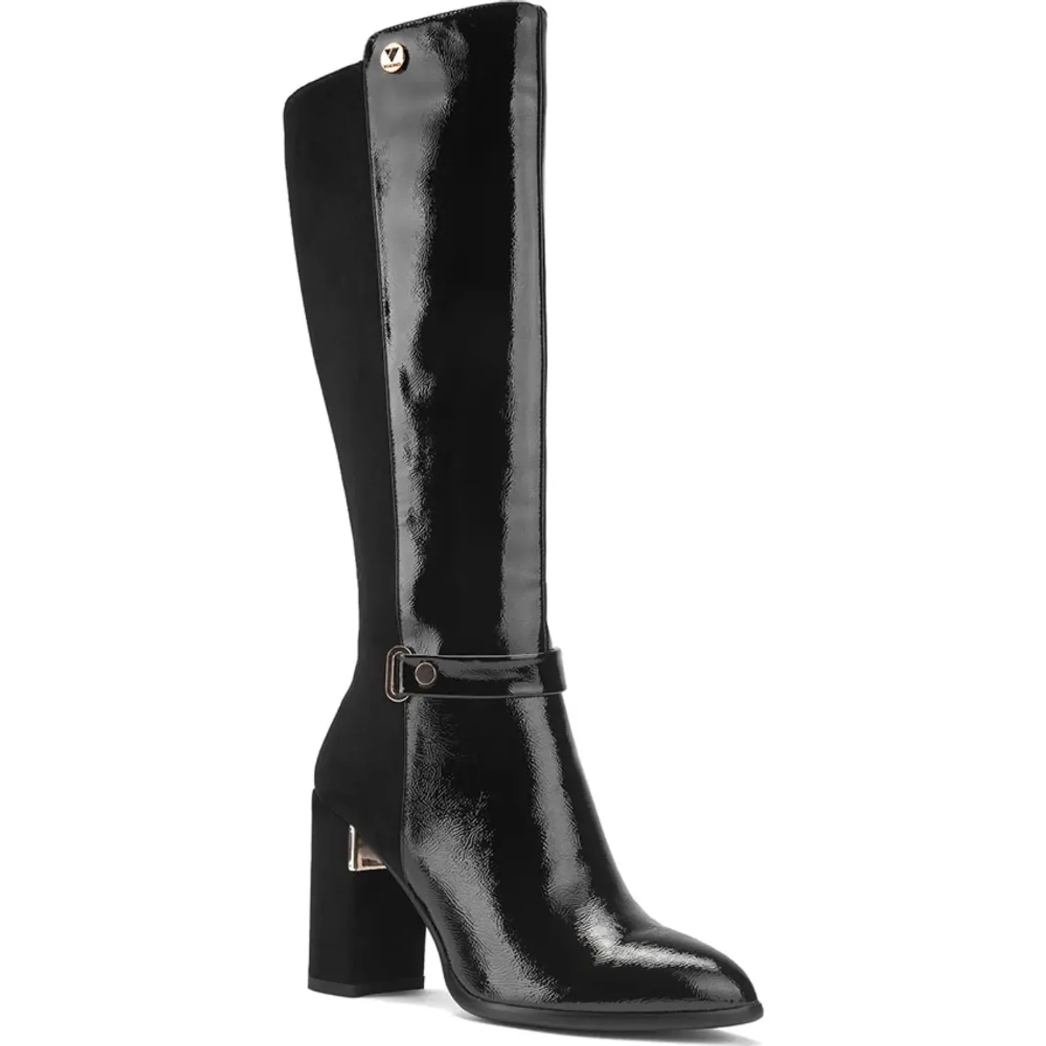 Bota Via Uno De Vestir Mujer Df3066-R891 color black | Platanitos