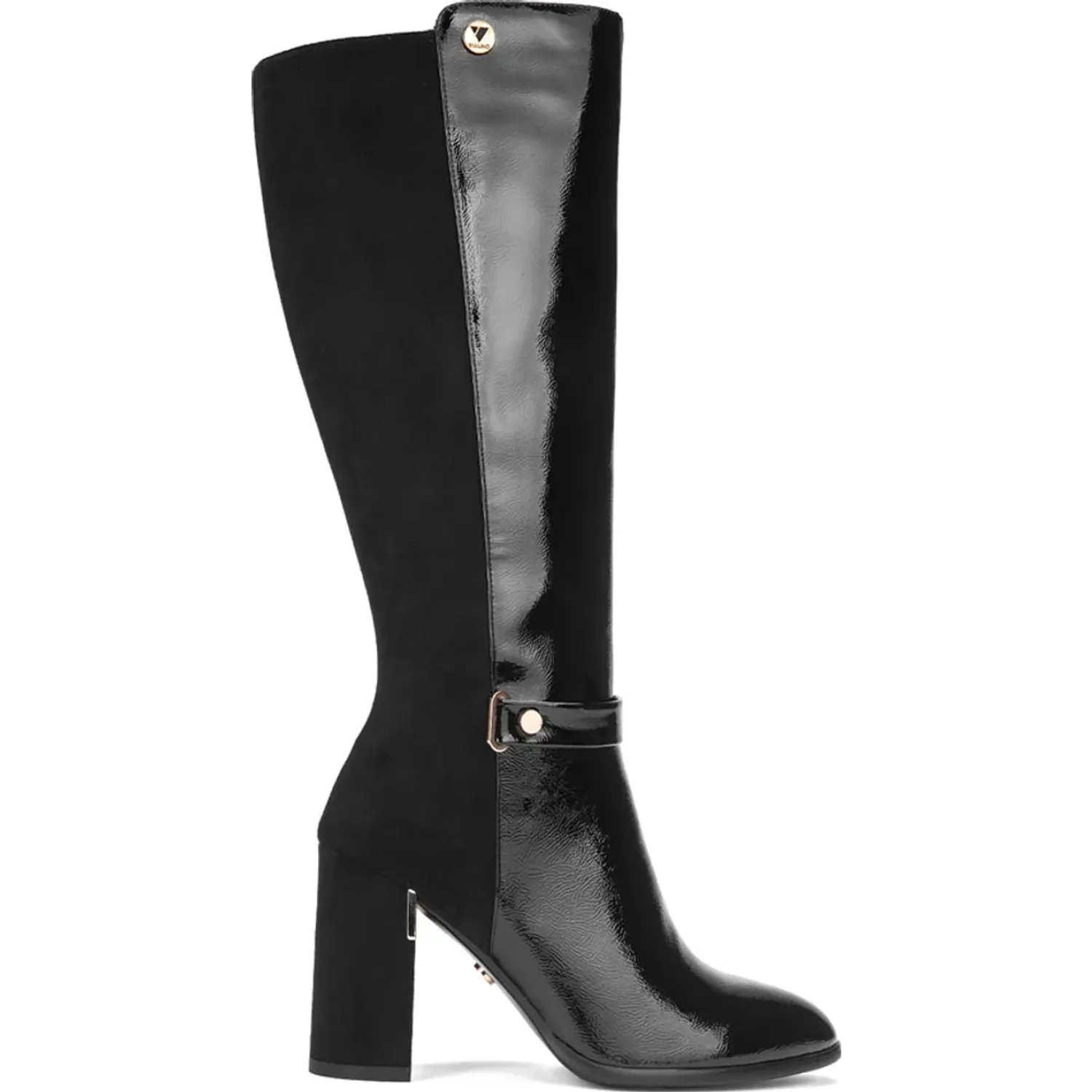 Bota Via Uno De Vestir Mujer Df3066-R891 color black | Platanitos