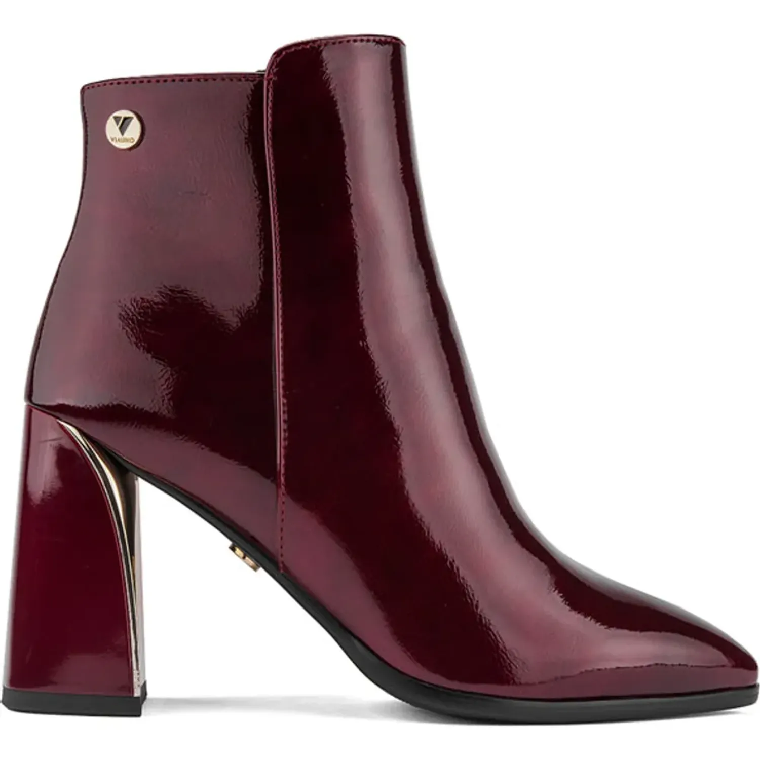 Botin Via Uno De Vestir Mujer Df2833-D6453 color burgundy | Platanitos