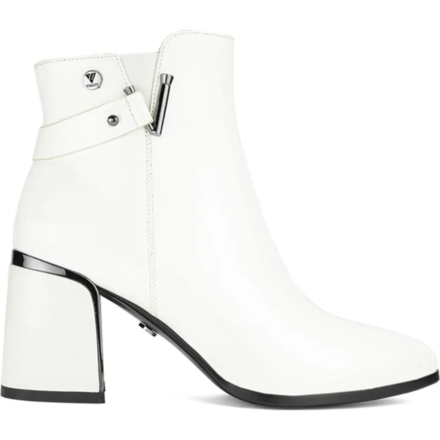 Botin Via Uno De Vestir Mujer Df2703-R1153 color white | Platanitos