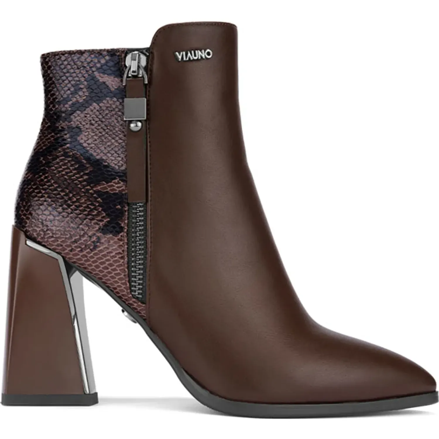 Botin Via Uno De Vestir Mujer Df1389-D6083 color brown | Platanitos