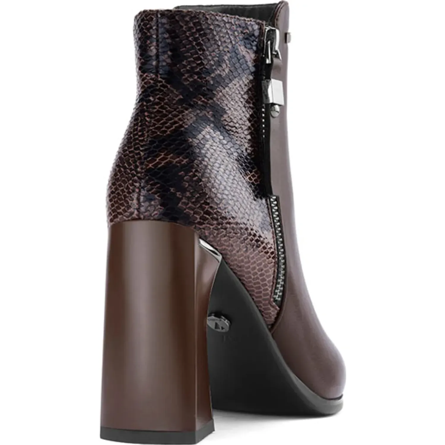 Botin Via Uno De Vestir Mujer Df1389-D6083 color brown | Platanitos