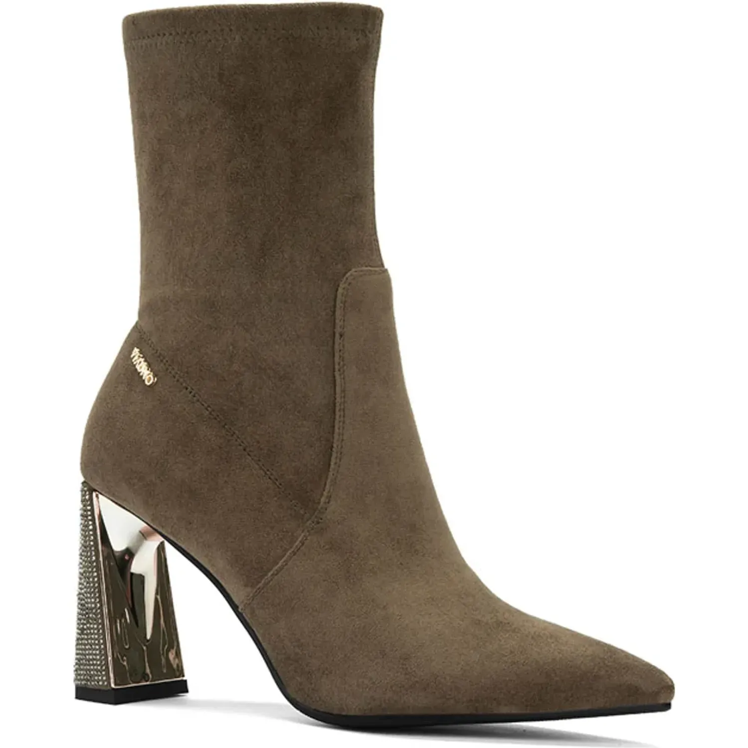 Botin Via Uno De Vestir Mujer Bkx973-1700-1 color khaki | Platanitos