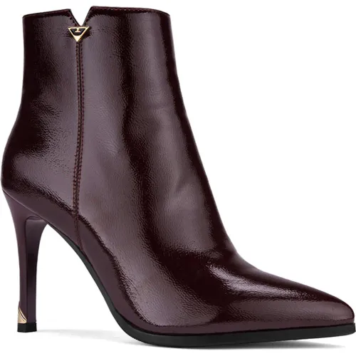 Botin Via Uno De Vestir Mujer Bk211-10533 color rojo | Platanitos