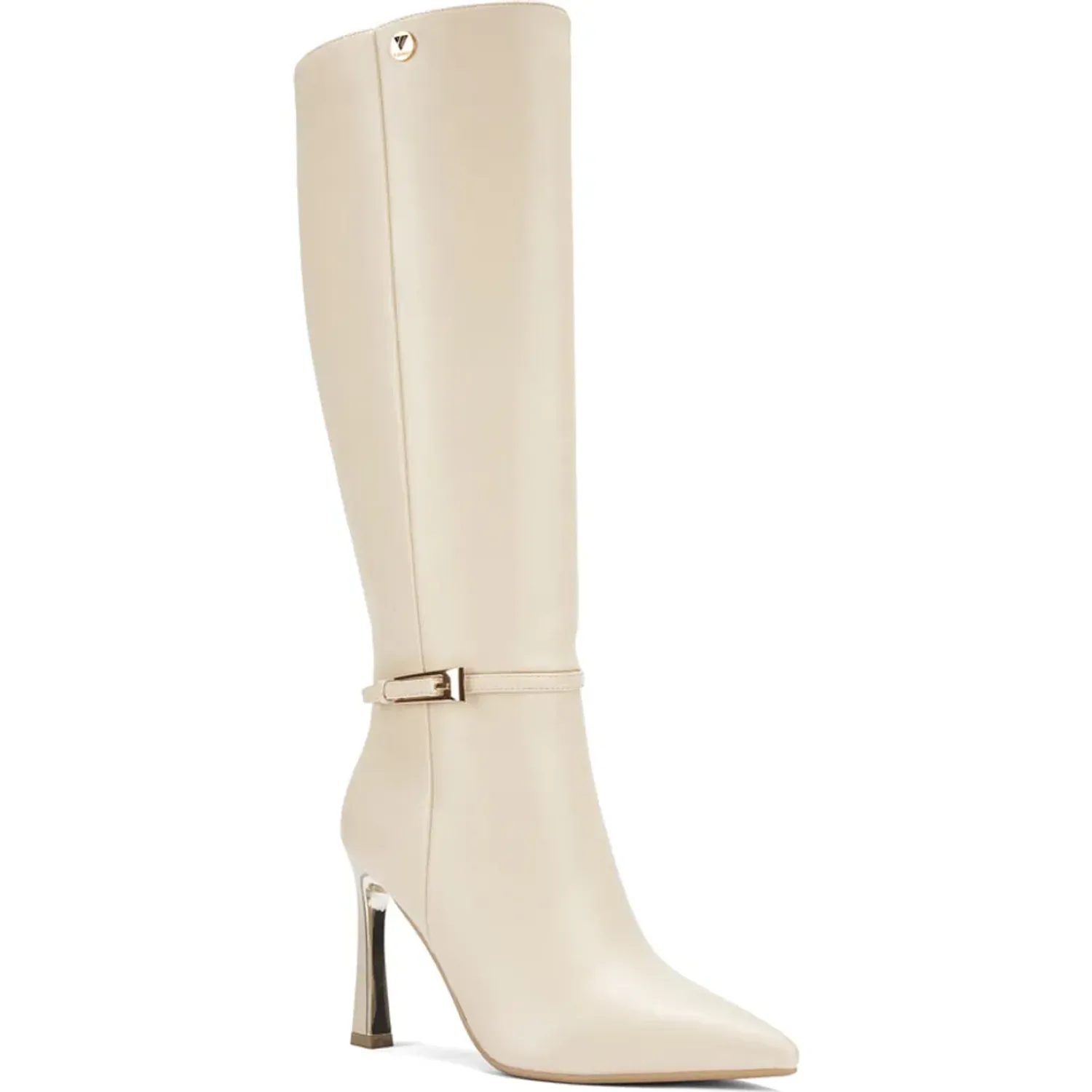 Bota Via Uno De Vestir Mujer A1245-X2278 color beige | Platanitos