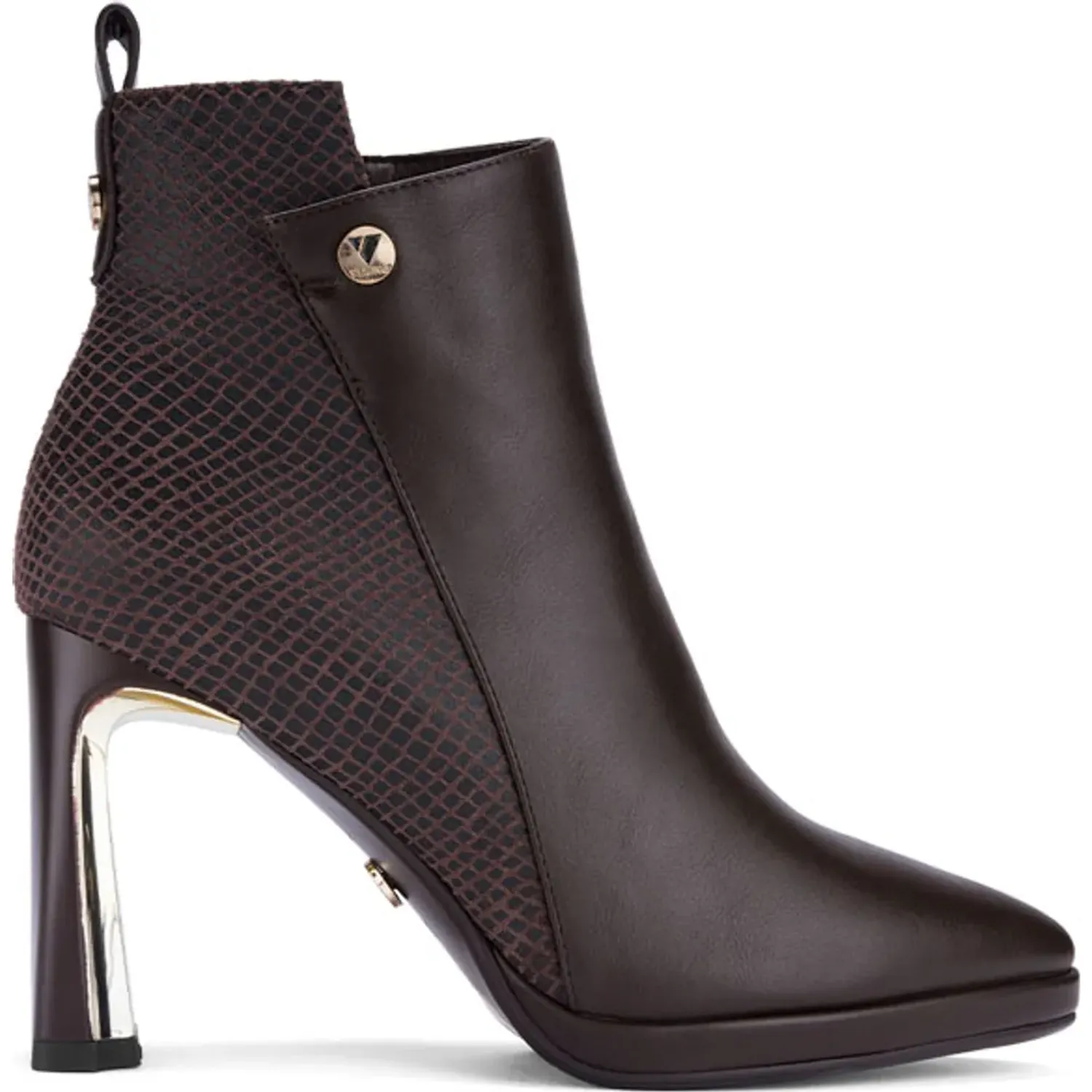 Botin Via Uno De Vestir Mujer A702-X2285 color brown | Platanitos