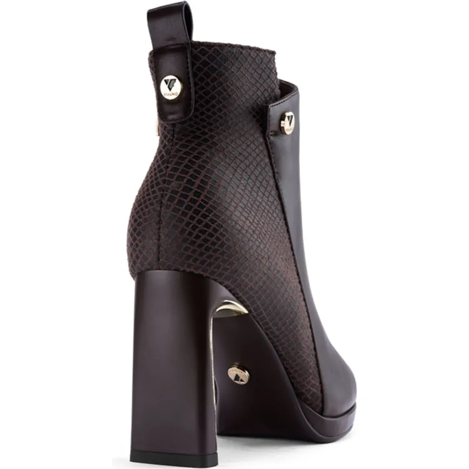 Botin Via Uno De Vestir Mujer A702-X2285 color brown | Platanitos