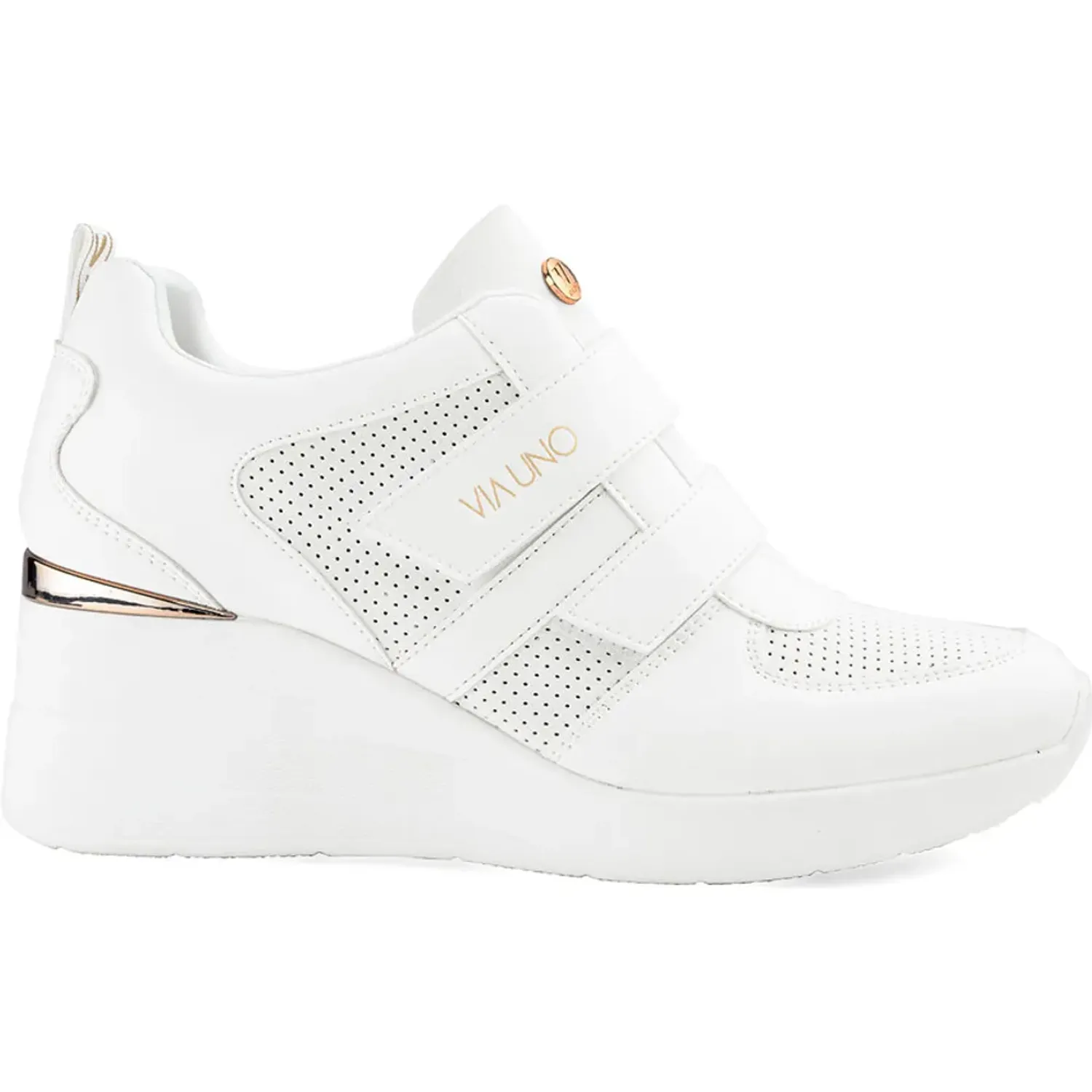 VIA UNO Zapatilla Via Uno Mujer H21583-12-2 color white | Platanitos