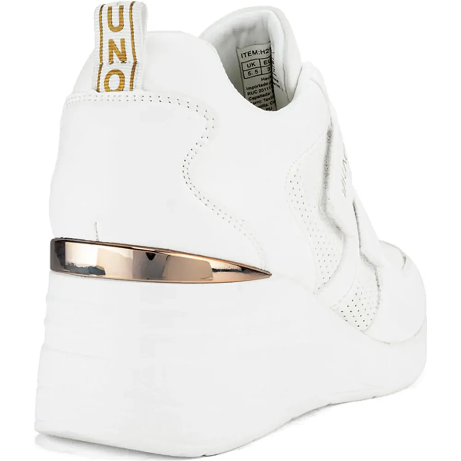 VIA UNO Zapatilla Via Uno Mujer H21583-12-2 color white | Platanitos