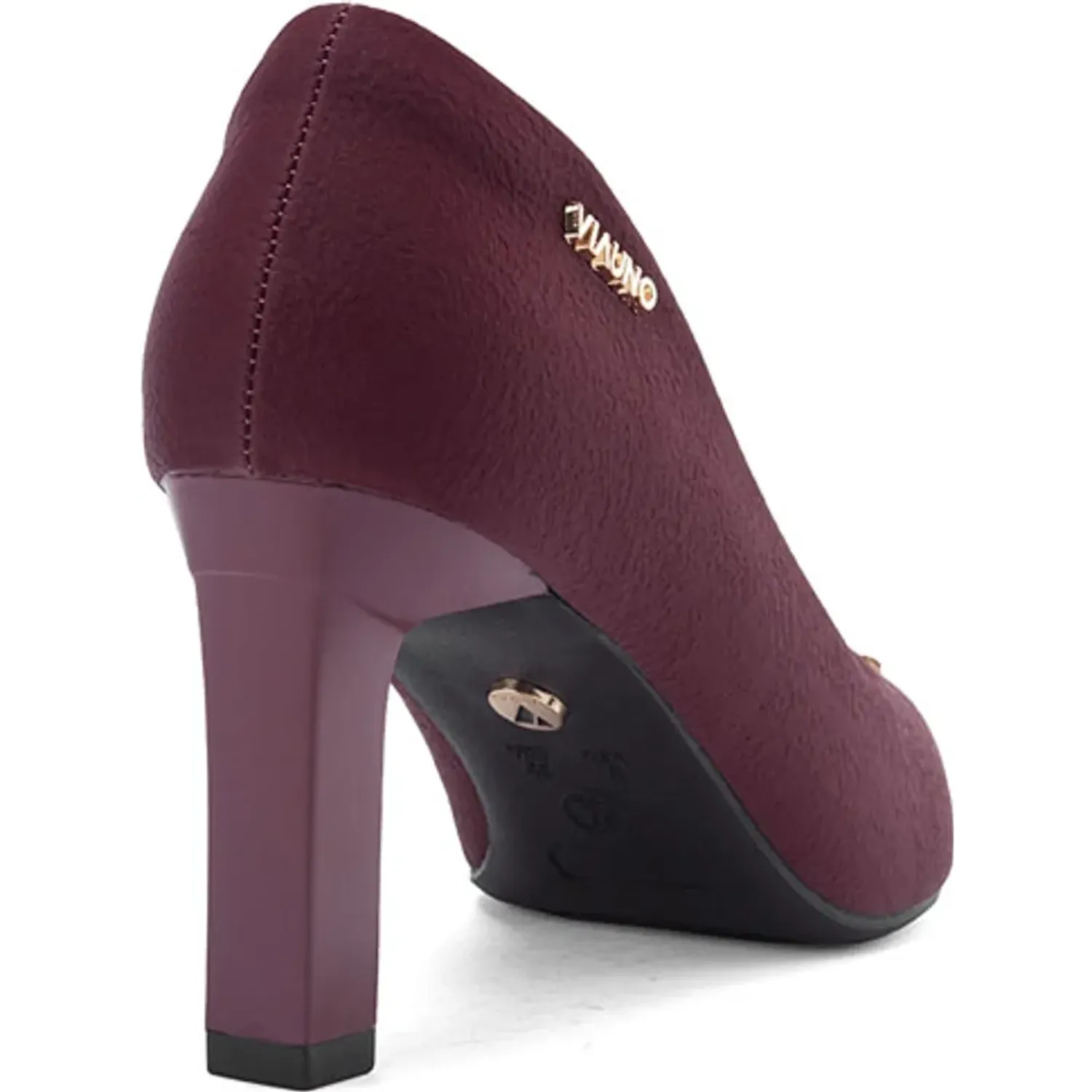 Calzado Via Uno De Vestir Mujer Js10-2 color burgundy | Platanitos