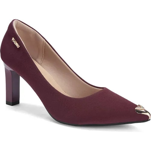 Calzado Via Uno De Vestir Mujer Js10-2 color rojo | Platanitos