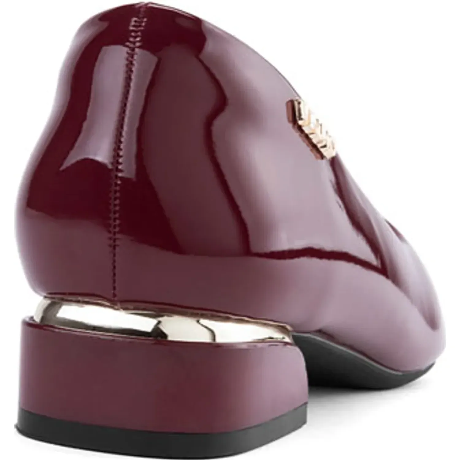 Calzado Via Uno De Vestir Mujer Pl589 color vino | Platanitos