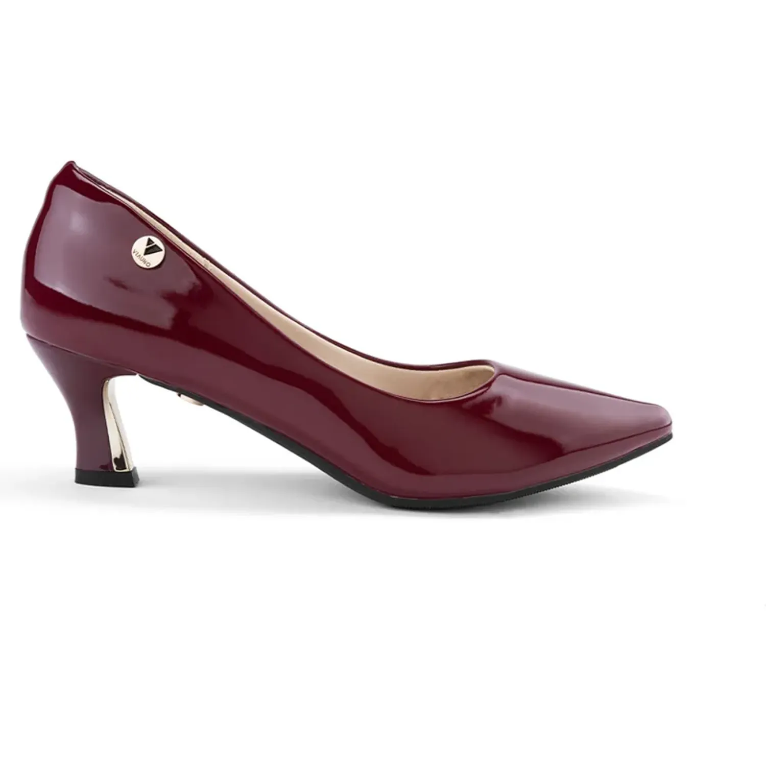 Calzado Via Uno De Vestir Mujer Pl587 color burgundy | Platanitos