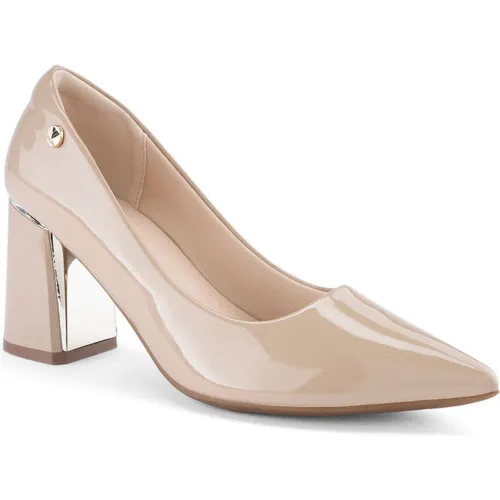 Calzado Via Uno De Vestir Mujer Pl583 color beige | Platanitos