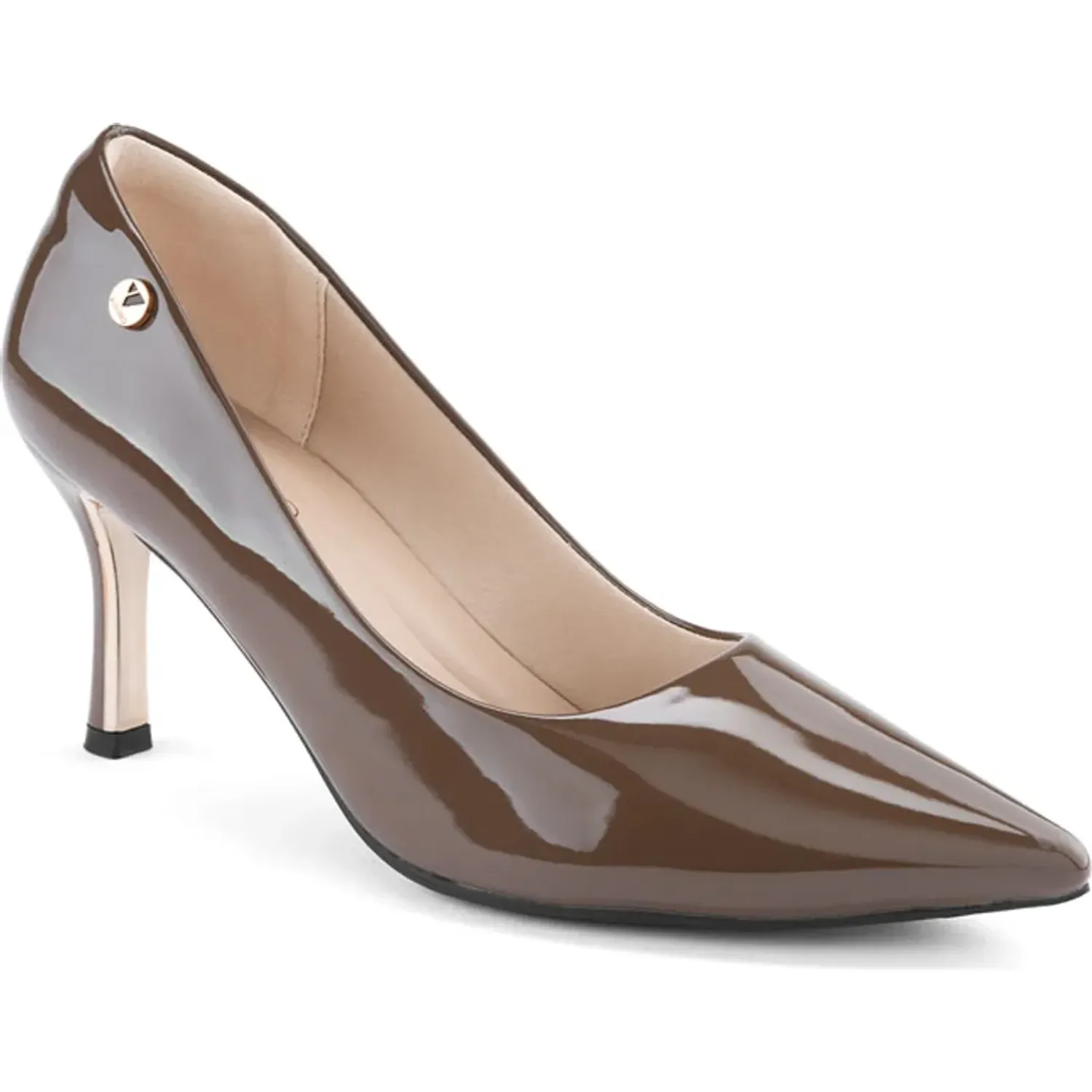 Calzado Via Uno De Vestir Mujer Pl576 color chocolate | Platanitos