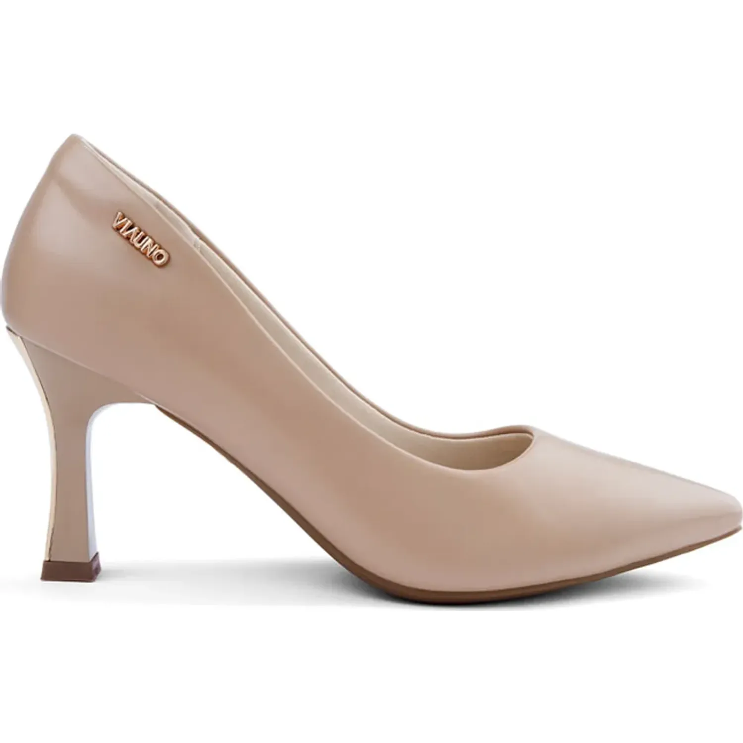 Calzado Via Uno De Vestir Mujer Pl573 color beige | Platanitos