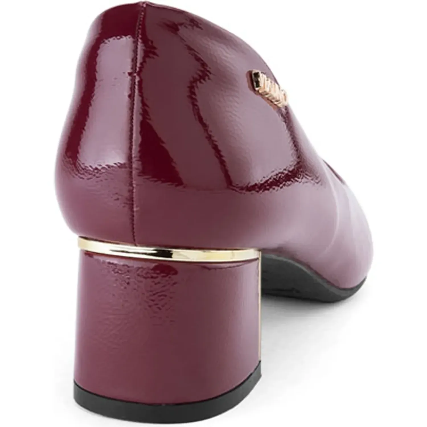 Calzado Via Uno De Vestir Mujer Pl570 color vino | Platanitos