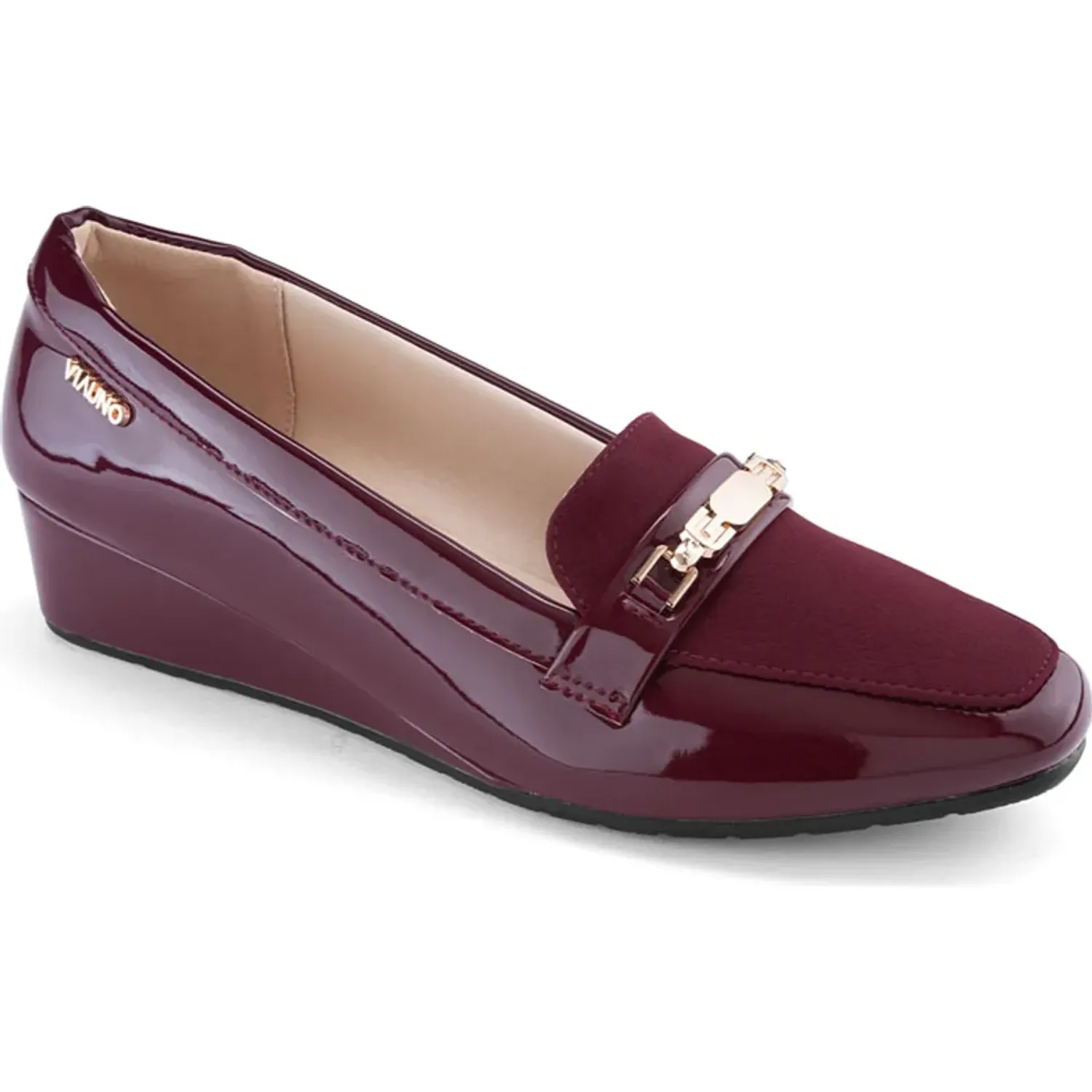 VIA UNO Mocasin Via Uno Mujer Pl566 color burgundy | Platanitos