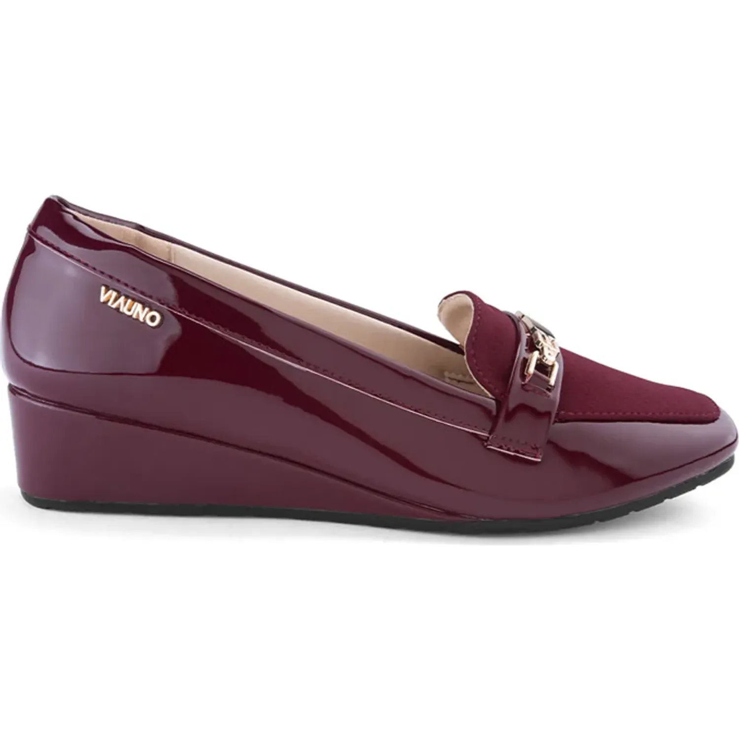 VIA UNO Mocasin Via Uno Mujer Pl566 color burgundy | Platanitos