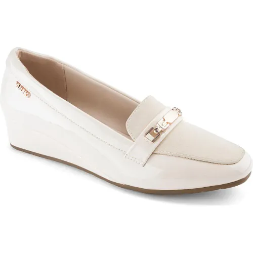 Mujer VIA UNO Beige Mocasin  Mujer Pl566