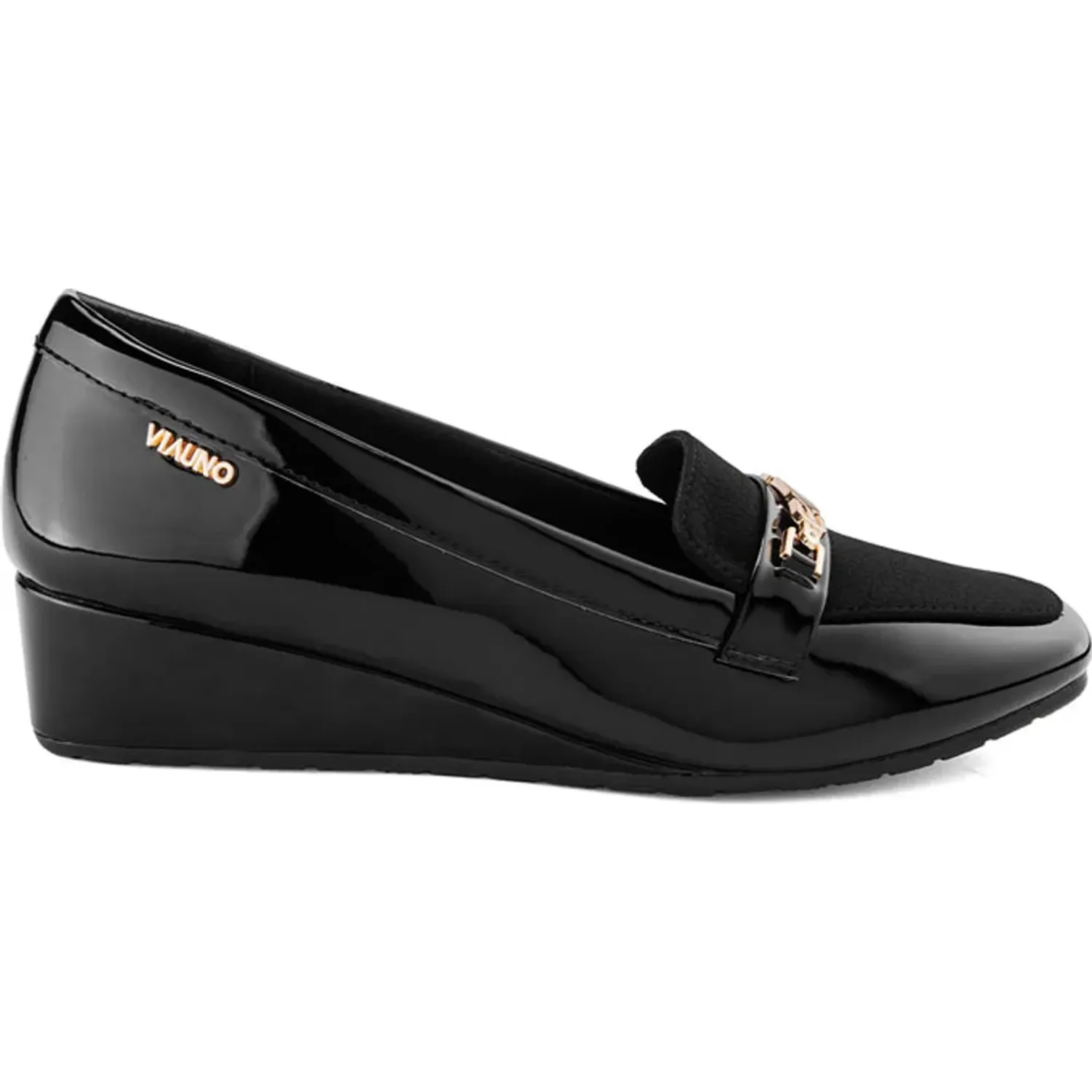 VIA UNO Mocasin Via Uno Mujer Pl566 color black | Platanitos