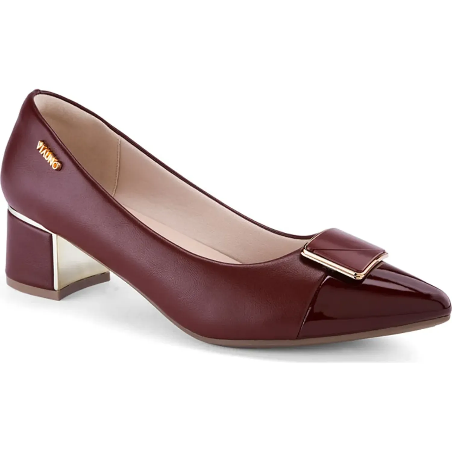 Calzado Via Uno De Vestir Mujer 3a10157-8 color burgundy | Platanitos