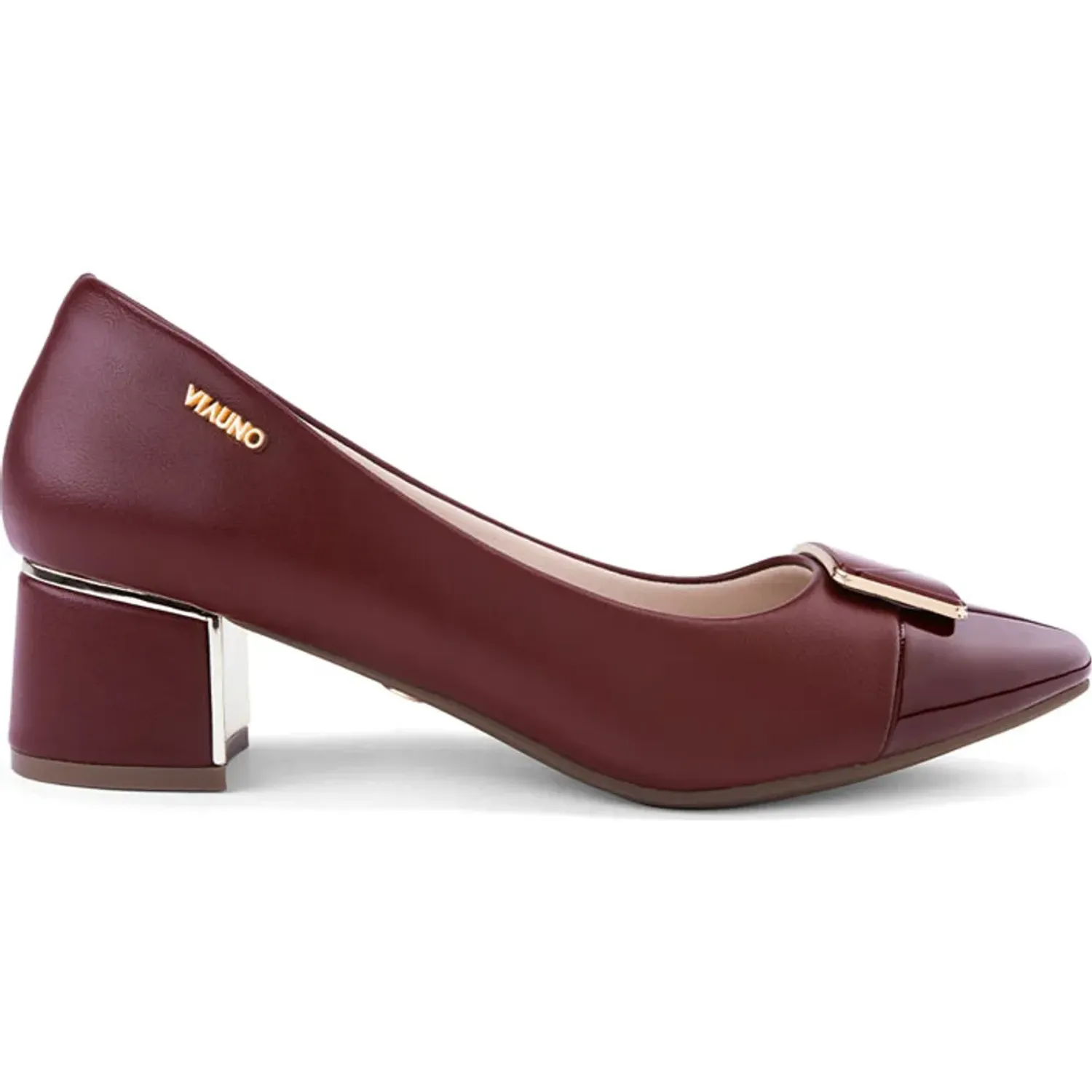 Calzado Via Uno De Vestir Mujer 3a10157-8 color burgundy | Platanitos