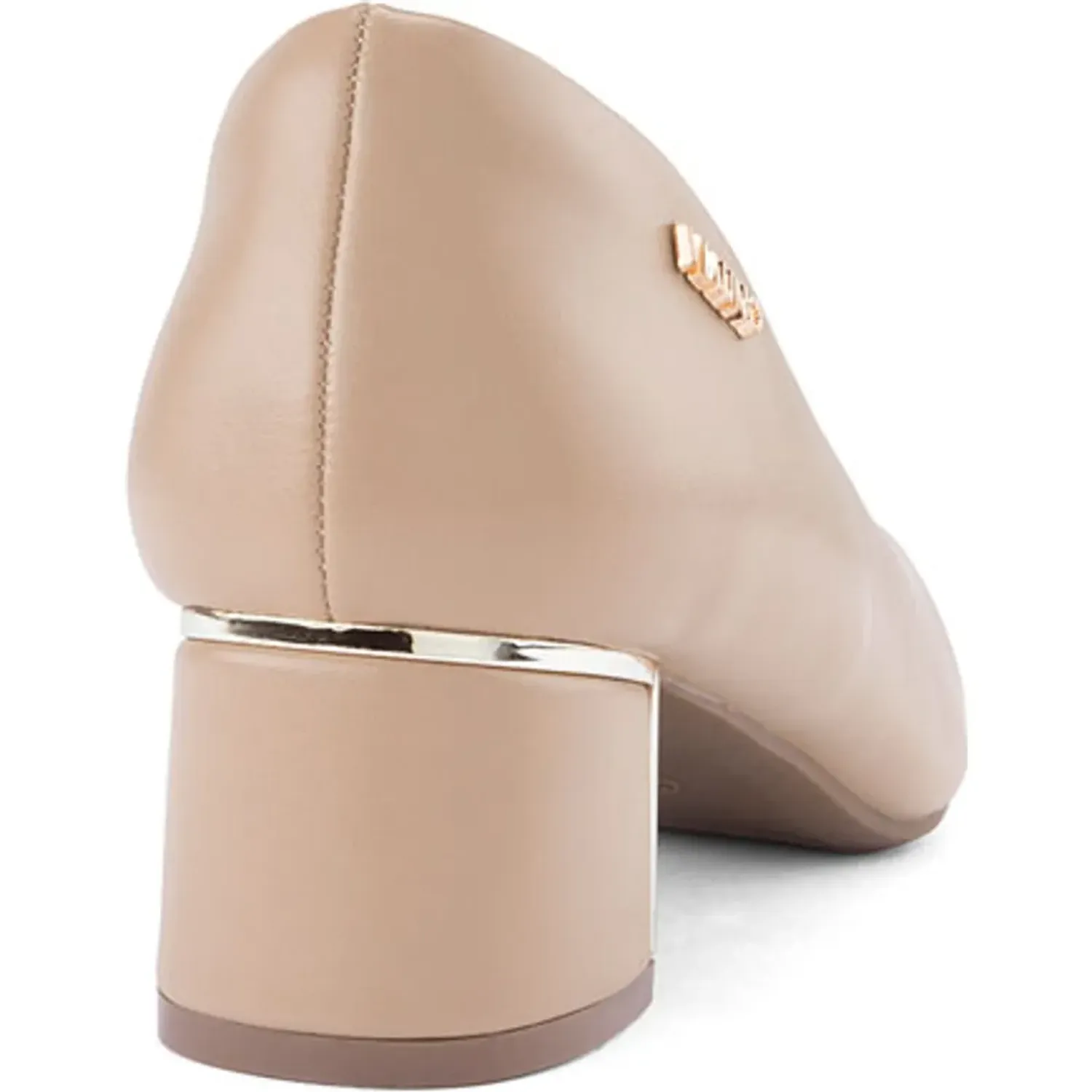 Calzado Via Uno De Vestir Mujer 3a10157-8 color nude | Platanitos