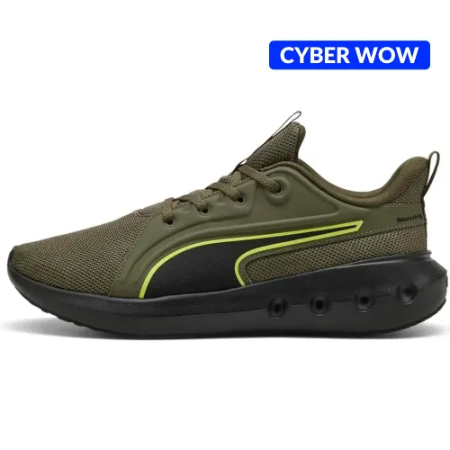 Zapatillas Puma De Running Hombre Softride Carson color verde | Platanitos
