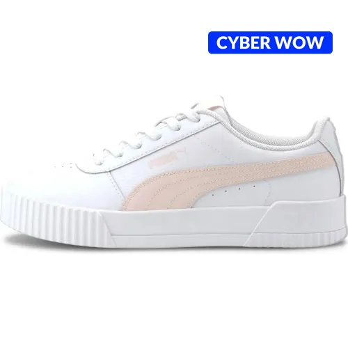 Zapatilla Puma Urbana Mujer Carina L color blanco | Platanitos
