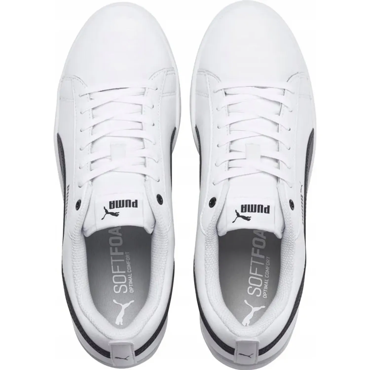 Zapatillas Puma Urbanas Mujer Smash Wns V2 L color blanco | Platanitos
