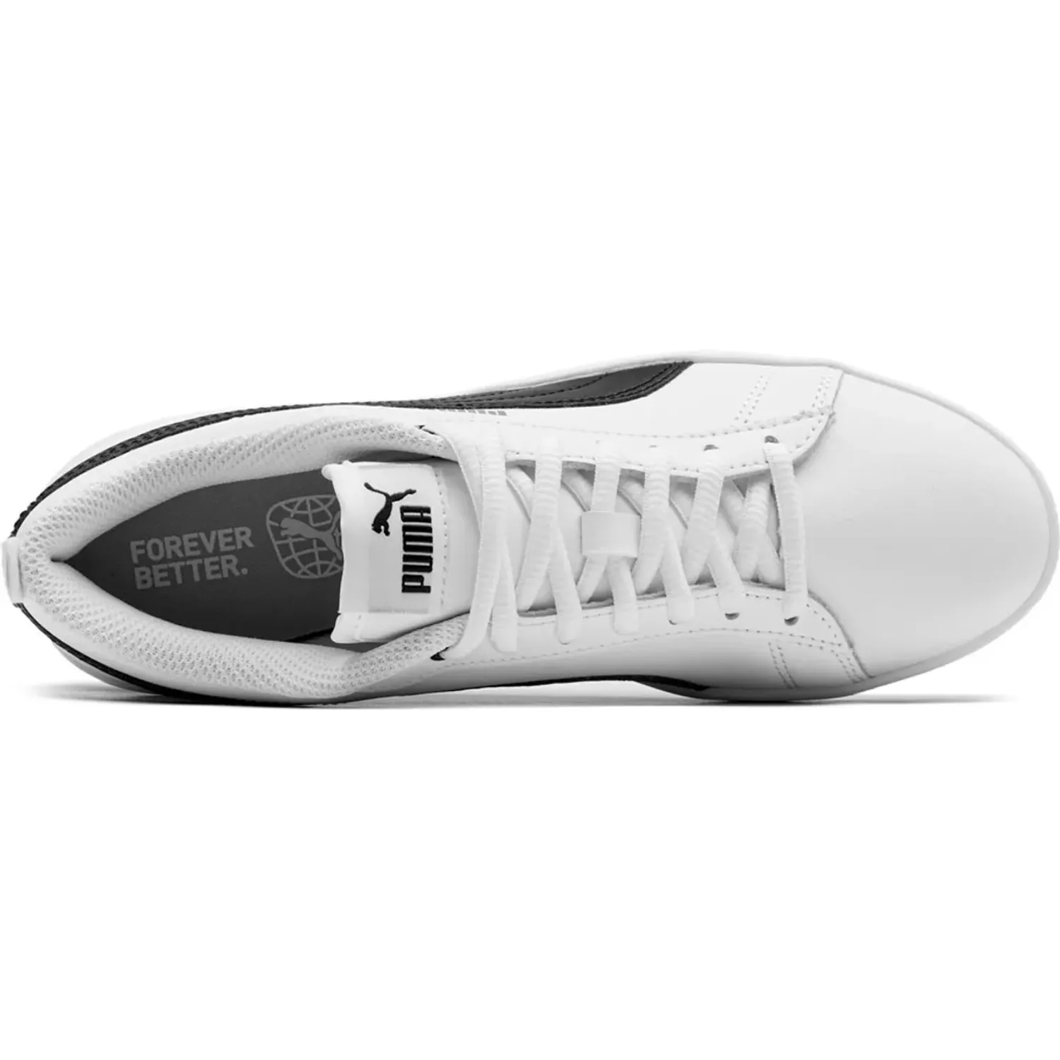 Zapatillas Puma Urbanas Mujer Smash Wns V2 L color blanco | Platanitos